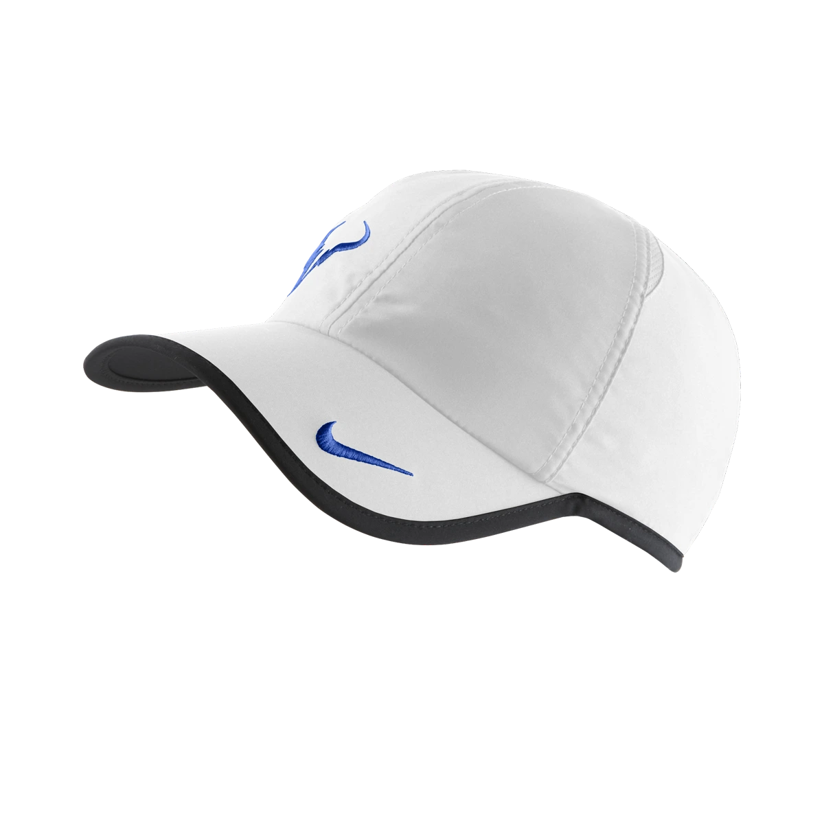 Nike Rafa Bull Logo hat in White w/Black & Treasure Blue [398224-104] from the Summer 2011 tennis collection